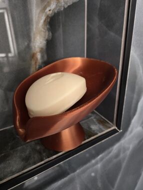 3D Printed Soap Dish with Sculptural Pedestal